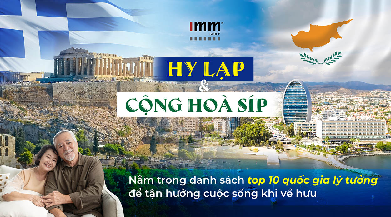 Hy Lạp và Cộng Hòa Síp nằm trong danh sách top 10 quốc gia lý tưởng để tận hưởng cuộc sống khi về hưu