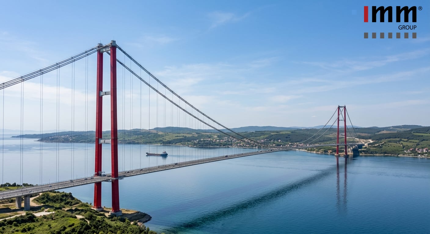 The multi-billion-dollar 1915 Canakkale Bridge, a source of national pride for Turkey