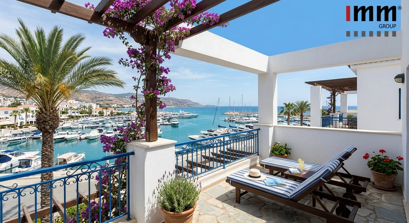 Villa balcony at Limassol Marina, Cyprus