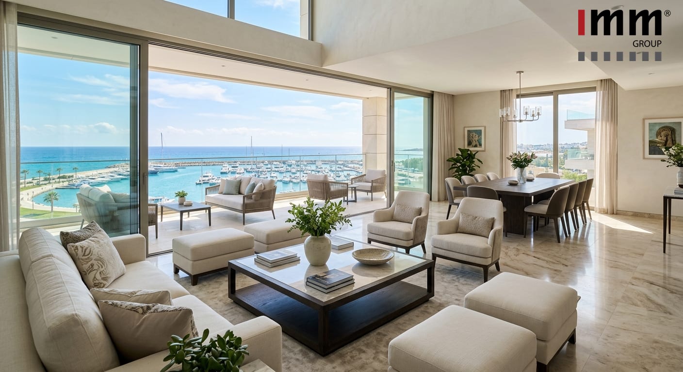 Interior of a villa at Limassol Marina, Cyprus