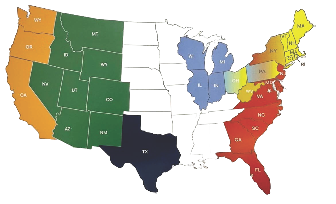 CanAm vận hành và quản lý 10 Trung tâm vùng được Sở Di trú Mỹ cấp phép