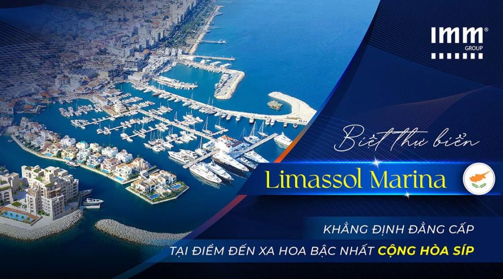 Biệt thự biển Limassol Marina – khẳng định đẳng cấp tại điểm đến xa hoa bậc nhất Cộng Hòa Síp