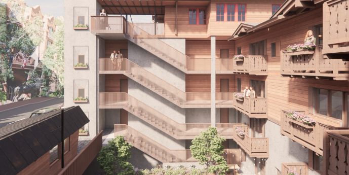 Hình mô phỏng dự án Aspen Mountain