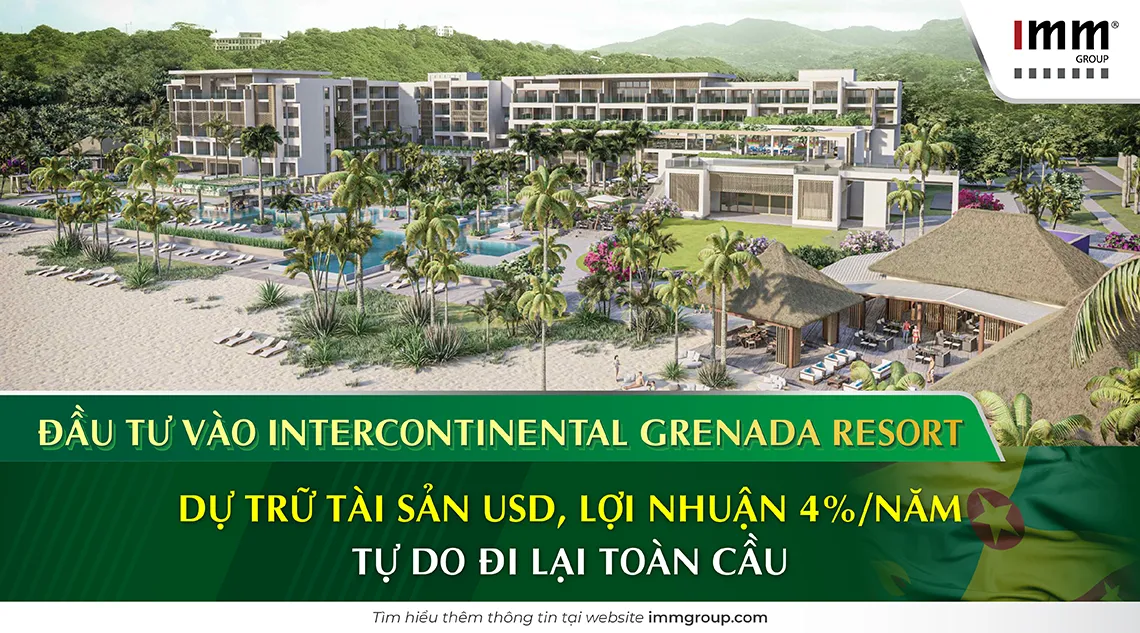 Đầu tư vào InterContinental Grenada Resort: Dự trữ tài sản USD, lợi nhuận 4%/năm, tự do đi lại toàn cầu