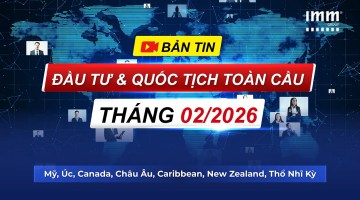 Bản Tin Đầu Tư & Quốc Tịch Toàn Cầu – Thông tin đầu tư Mỹ, Úc, Canada, Châu Âu, Caribbean, Thổ Nhĩ Kỳ, New Zealand nổi bật trong tháng 02/2026