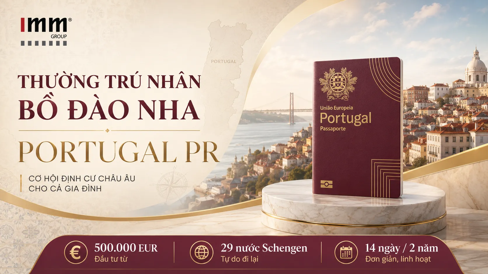 THƯỜNG TRÚ NHÂN BỒ ĐÀO NHA(GOLDEN VISA BỒ ĐÀO NHA)