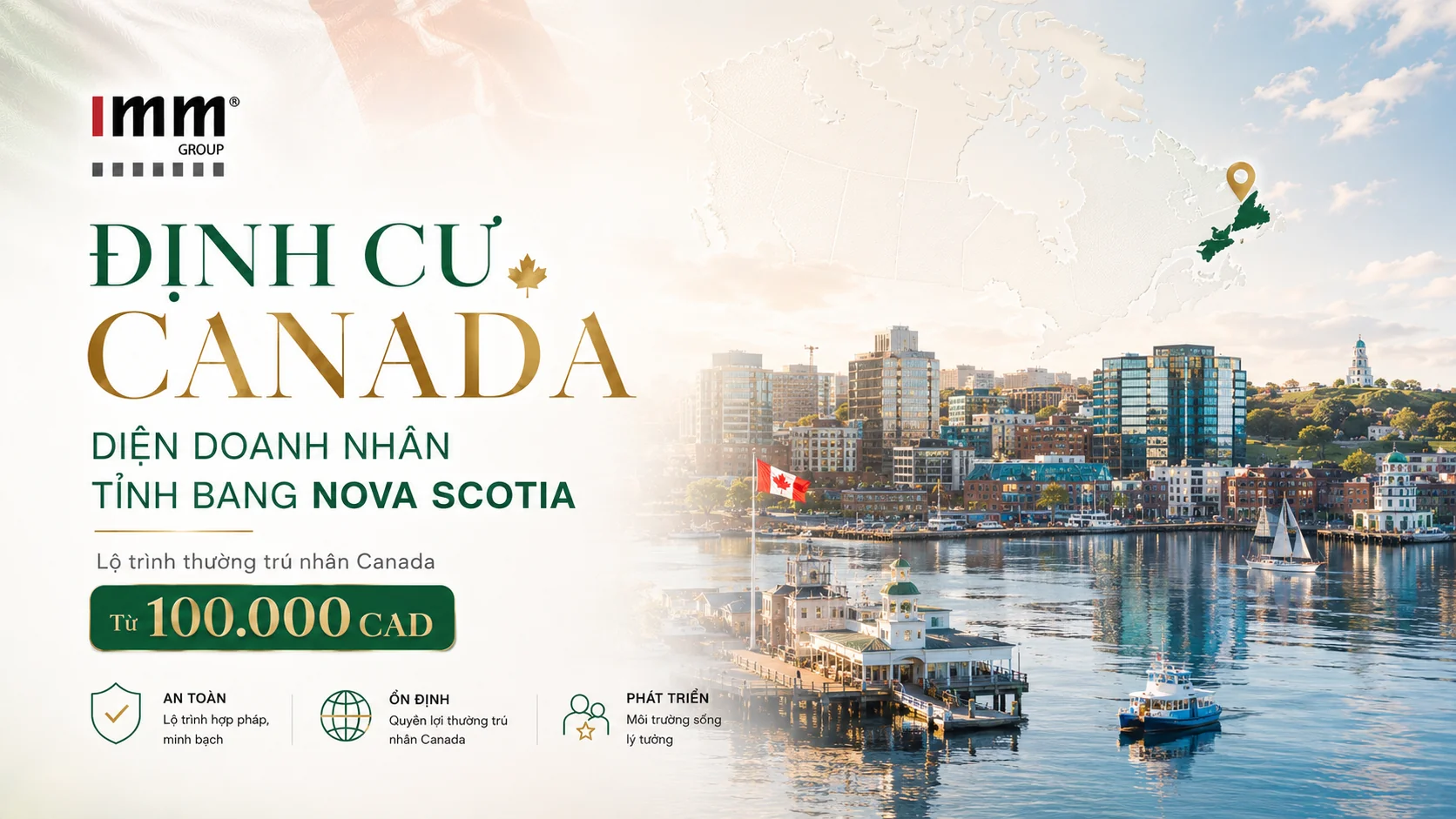 ĐỊNH CƯ CANADA DIỆN DOANH NHÂNTỈNH BANG NOVA SCOTIA