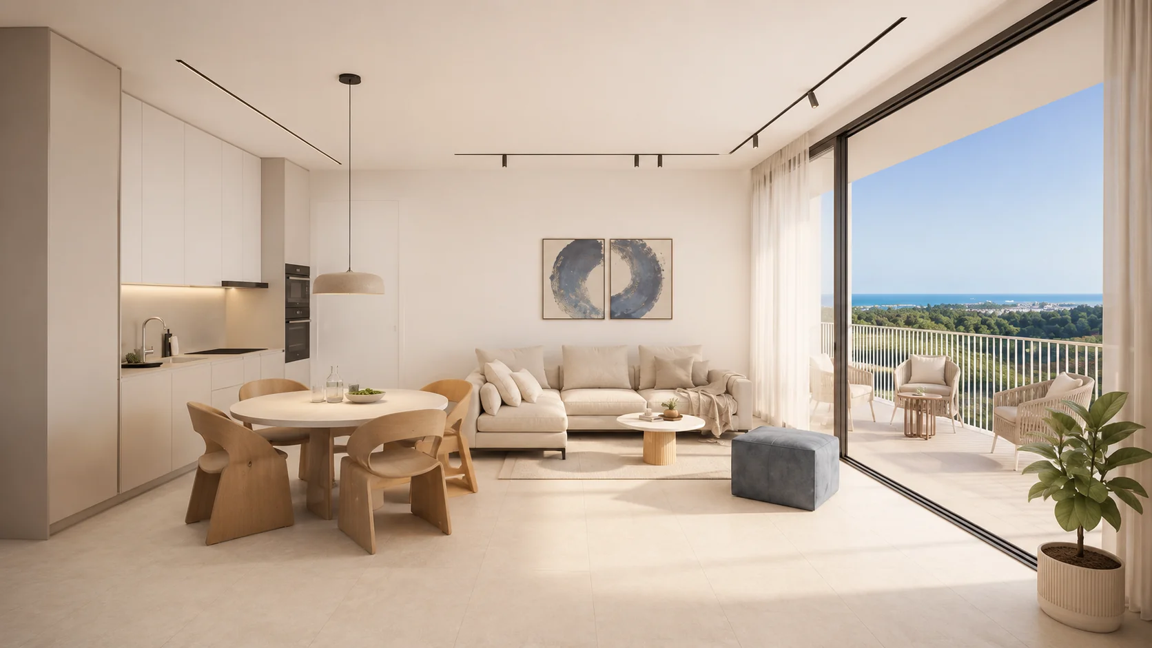 Rendering of the Elysia Blu apartments in Paphos, Cyprus