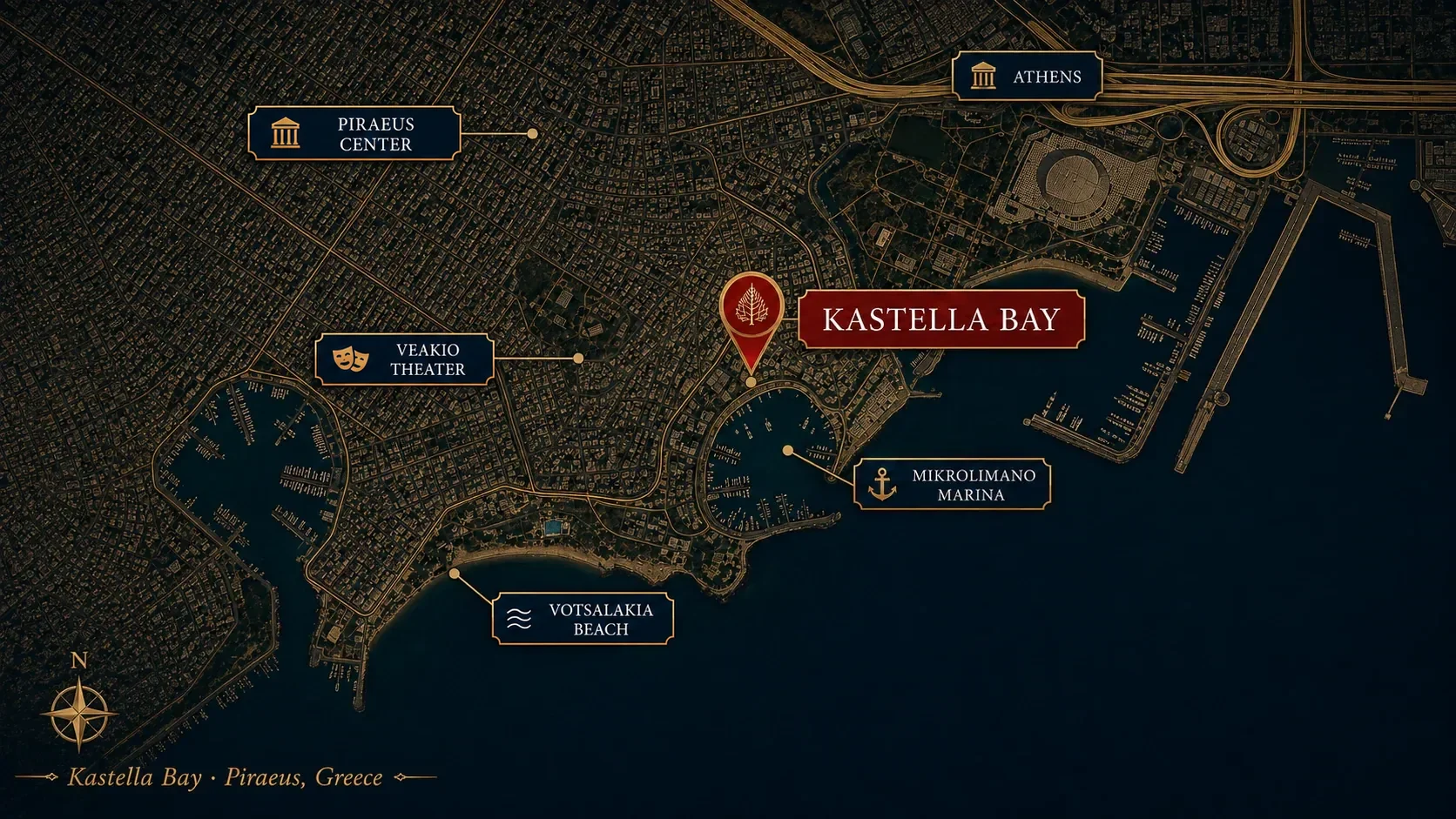 Kastella Bay project location