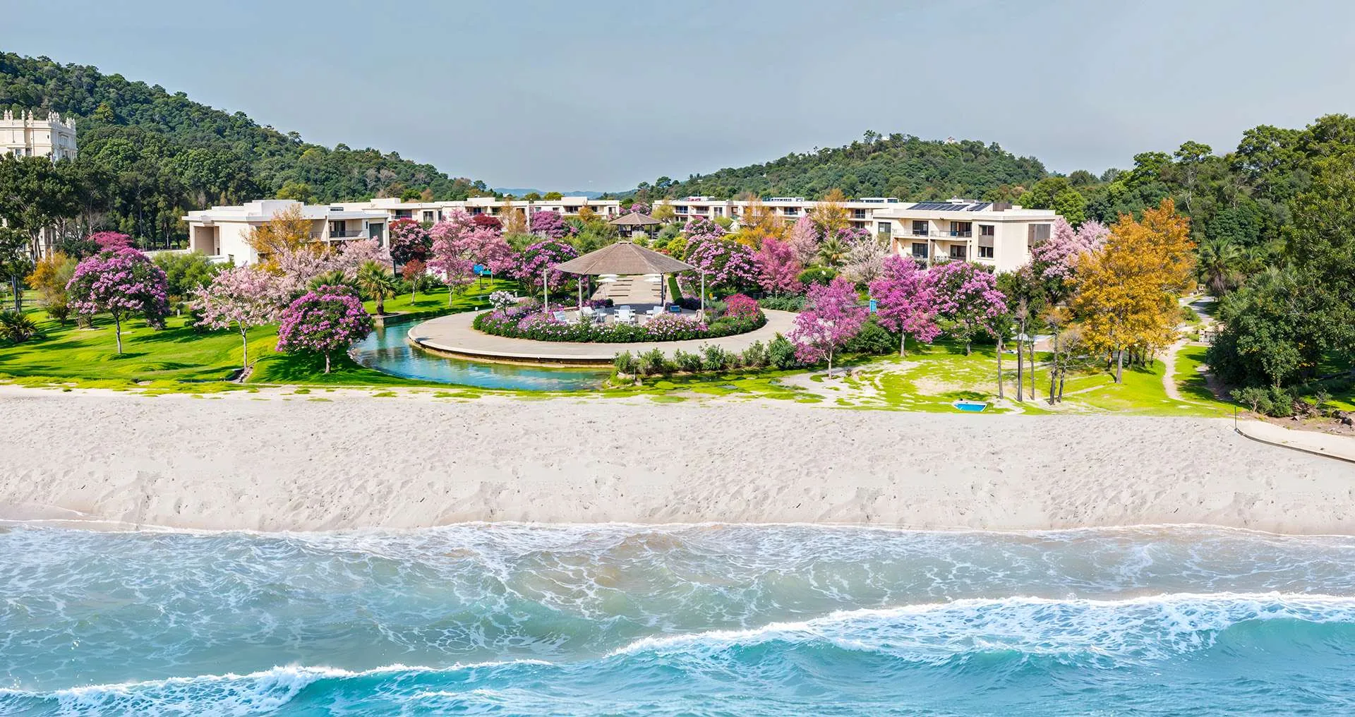 The La Sagesse Collection seen from La Sagesse Beach